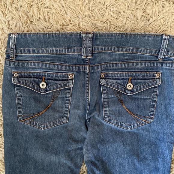 Elle Women's Jeans Size 8R Stretch Blue Denim Straight Leg - Picture 11 of 13